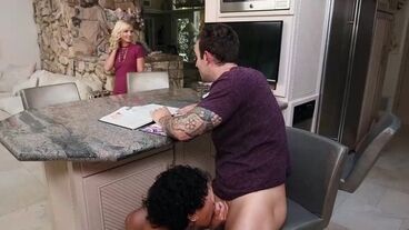 Brunette with tattoos enjoys a legendary fucking session right here